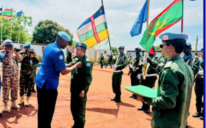 Bangui : Décoration d’éléments de l’unité de gendarmerie nationale pour le maintien de la paix