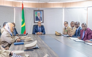 Le délégué général de Taazour Sidi Ould Moulaye Zeine préside une réunion de coordination pour la mise à jour du registre social au niveau des wilayas de Nouakchott