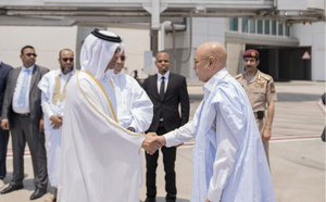 Le Président de la République arrive à Doha pour présenter ses condoléances suite au décès de Son Altesse Cheikh Hamad ben Khalifa Al Thani