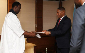 L’ambassadeur de Mauritanie auprès de la République du Botswana présente ses lettres de créance