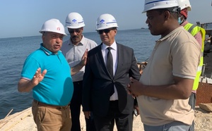 Nouadhibou: Le Directeur Général du Port s'informe de l'état d'avancement des travaux de réhabilitation du quai commercial