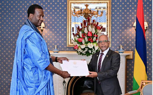 L’ambassadeur de Mauritanie auprès de la République de Maurice présente ses lettres de créance