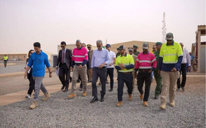 Le ministre des Mines visite les installations de la Société Tasiast Mauritanie