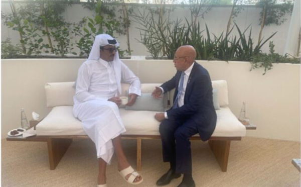 Le Président de la République s’entretient avec L’Émir du Qatar