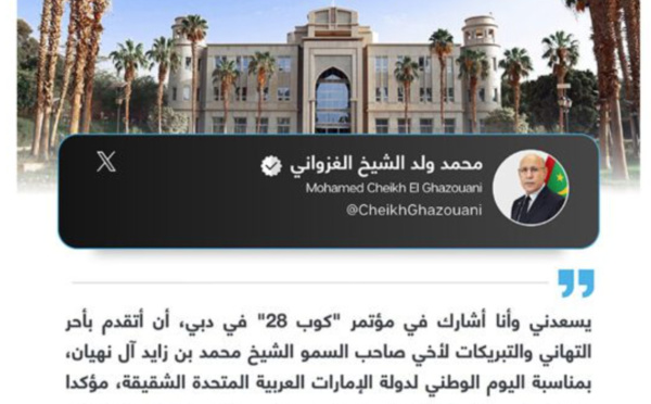 Le Président de la République félicite le président des Émirats arabes unis