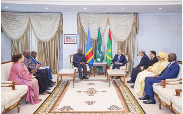 Le Président de la République, Président de l’Union Africaine s’entretient avec son homologue congolais