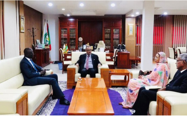 Le président du patronat s’entretient avec l’ambassadeur du Sénégal des préparatifs de la réunion du Conseil d’affaires des deux pays