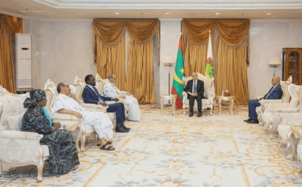 Rencontre entre le président Ghazouani et le CSIOD autour de 3 thèmes majeurs : le dialogue, la vague d’athéisme et la corruption