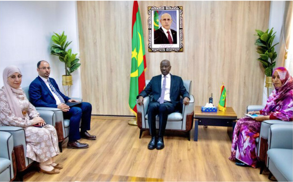 Le ministre des Affaires étrangères reçoit l’ambassadeur d’Algérie