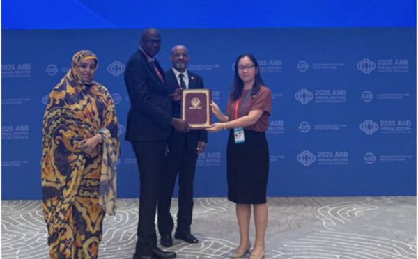 La Mauritanie rejoint officiellement la Banque asiatique d’investissement pour les infrastructures