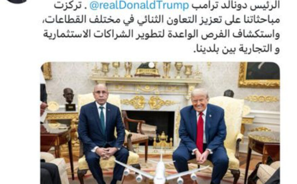 Président de la République : Les discussions avec le Président des États-Unis d’Amérique ont porté sur le renforcement de la coopération bilatérale