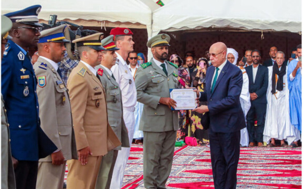 Le Président de la République préside la cérémonie de remise des diplômes de la septième promotion du Collège de Défense du G5 Sahel