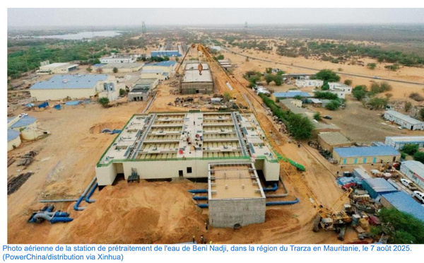 Une solution chinoise contribue à atténuer la pénurie d'eau dans la capitale mauritanienne