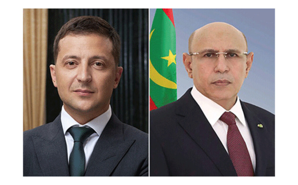 Le Président de la République félicite son homologue ukrainien à l’occasion de la célébration de la fête nationale de son pays