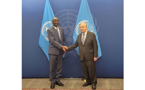 Le ministre des Affaires étrangères rencontre le secrétaire général de l’ONU