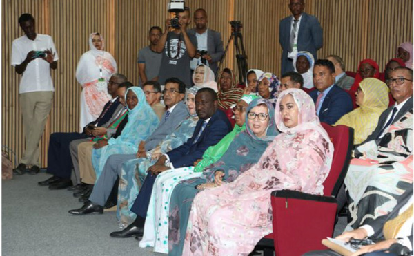 La Première Dame supervise l’installation de la Présidente du Réseau des Observatoires Nationaux pour la Justice et l’Égalité en Afrique Francophone