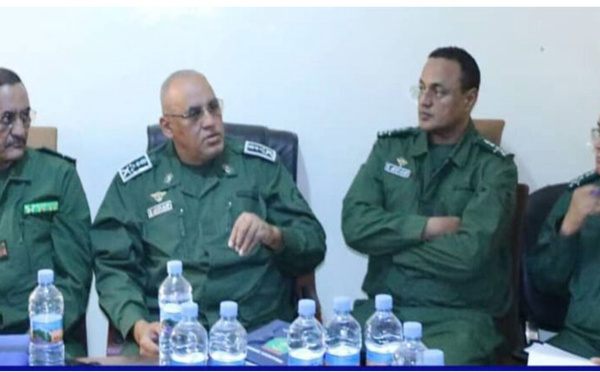 Le Chef d’État-Major de la Gendarmerie Nationale visite le Bataillon de Gendarmerie du Hodh Charghi
