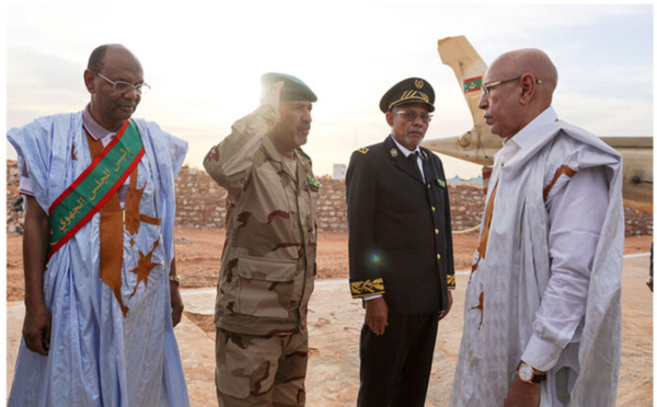 Le Président de la République arrive à Oualata