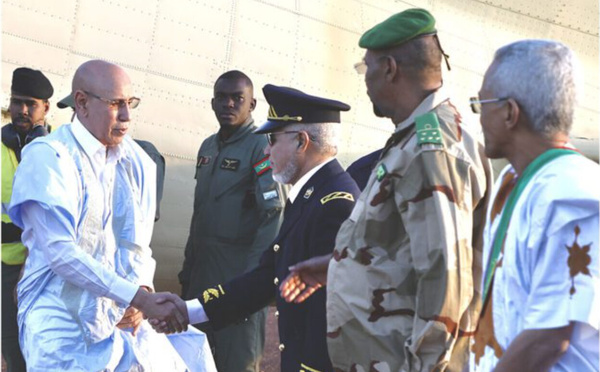 Le Président de la République arrive à Ouadane pour inaugurer la 14e édition du Festival des Villes du Patrimoine