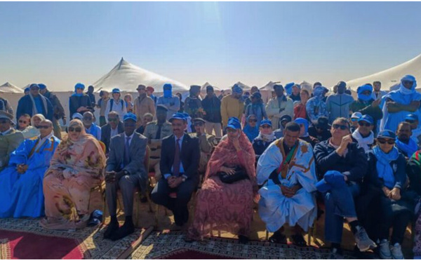 Sous le patronage de la Première Dame, lancement de la Marche Bleue pour la protection de l’environnement depuis Arkass, dans la moughataa de Chami