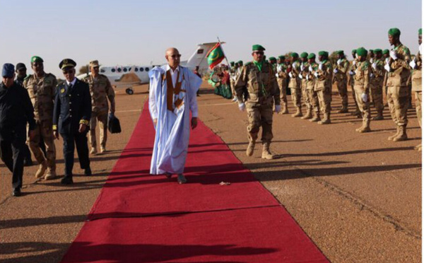 Le Président de la République arrive à Kaédi au début d’une visite d’information et de travail dans la wilaya du Gorgol