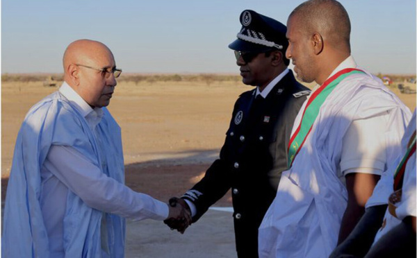 Arrivée à M’bout du Président de la République