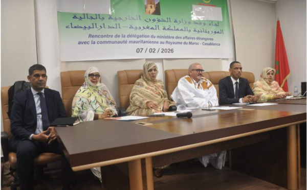 Une mission du ministère des Affaires étrangères rencontre la communauté mauritanienne au Royaume du Maroc