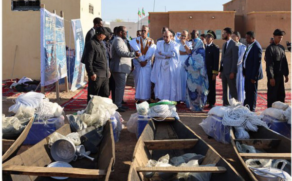 Le Président de la République visite la branche de l’Agence de développement de la pêche et de l’aquaculture continentale au Gorgol