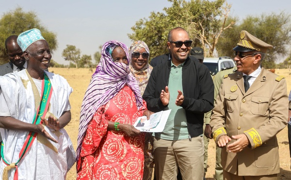 Le Délégué général à la Solidarité Sidi Ould Moulaye Zeine supervise le lancement d’une opération de distribution d’aide au profit de 536 familles Maghama