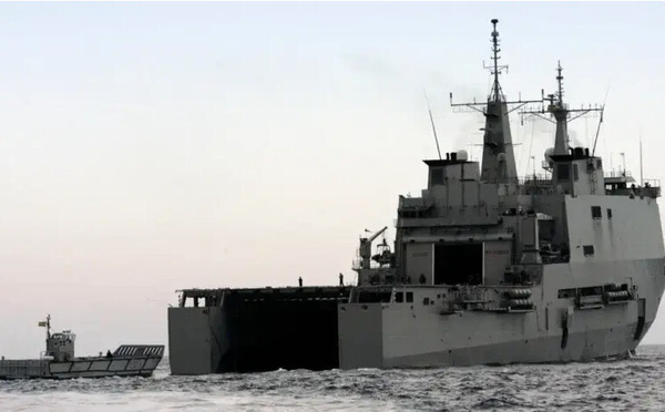 L’un des plus grands navires de débarquement espagnols dans le cadre d’une mission militaire en Mauritanie