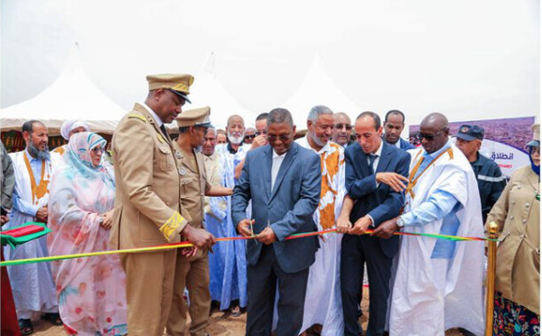 Lancement des travaux de construction de la première décharge temporaire de déchets dans la moughataa de Teyaret à Nouakchott Nord