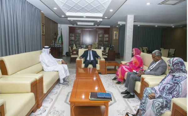 Le président de l’Union Nationale du Patronat Mauritanien (UNPM) rencontre l’ambassadeur des Émirats arabes unis