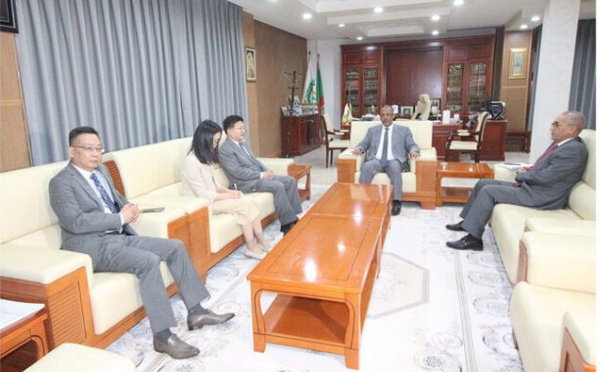 Le président du patronat mauritanien s’entretient avec l’ambassadeur de Chine