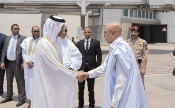 Le Président de la République arrive à Doha pour présenter ses condoléances suite au décès de Son Altesse Cheikh Hamad ben Khalifa Al Thani