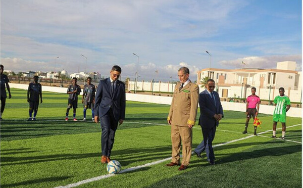 Le ministre de l’Autonomisation des jeunes supervise l’inauguration d’un « terrain de proximité » à Tevragh-Zeina