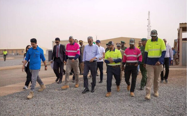 Le ministre des Mines et de l’Industrie achève sa visite à la société « Tasiast »