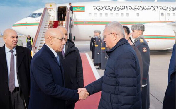 Le Président de la République arrive à Moscou pour participer aux travaux du troisième Sommet Russie-Afrique